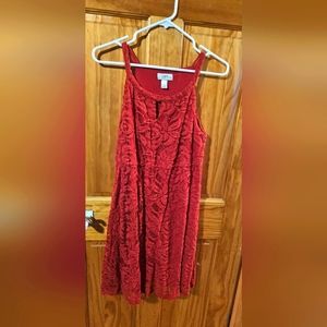 sleeveless keyhole dress